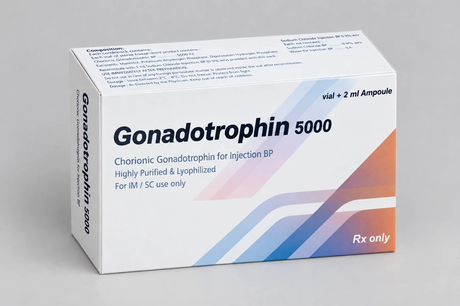 Gonadotrophin 5000 package, Chorionic Gonadotrophin for Injection BP