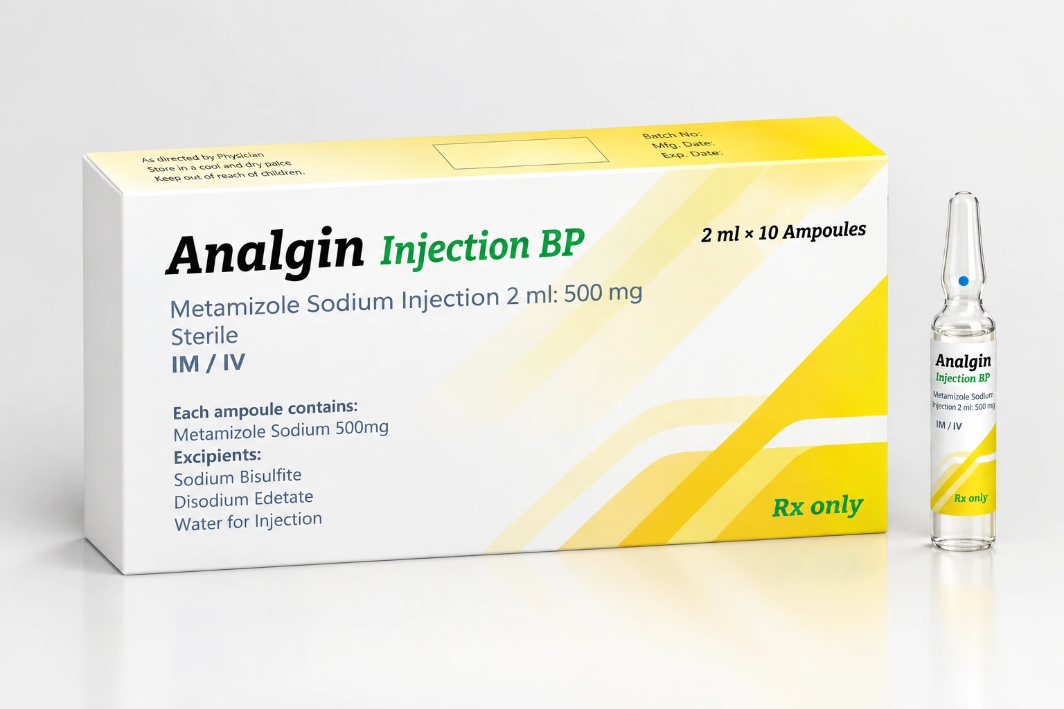 Analgin product packaging