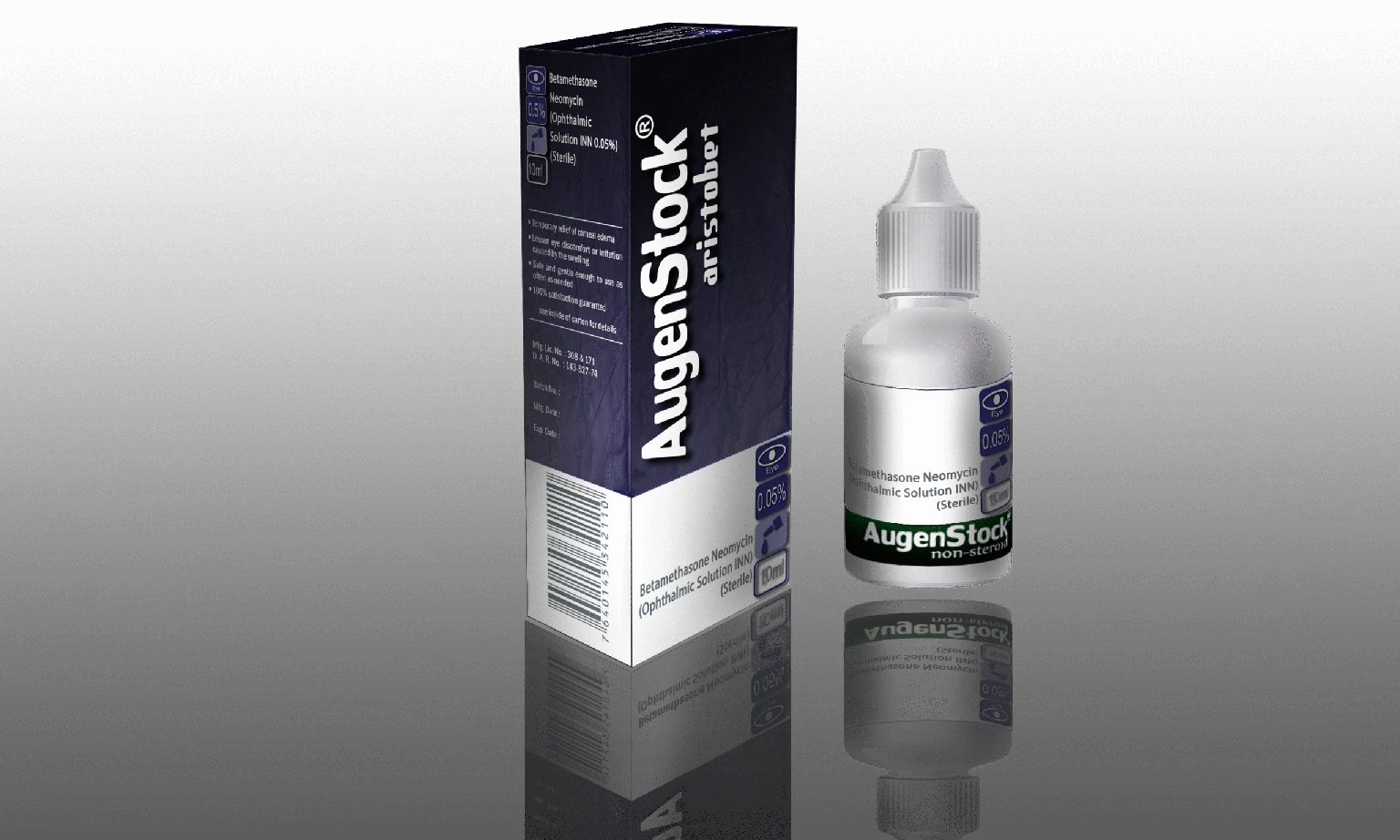 AugenStock Aristobet packaging — Betamethasone + Neomycin, Confirm the current approved concentration