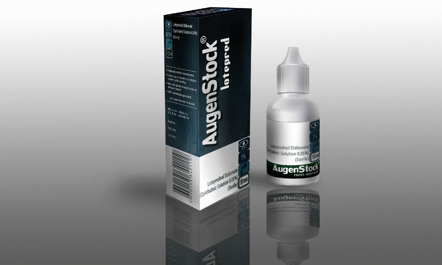 AugenStock Lotepred packaging — Loteprednol Etabonate, Confirm the current approved concentration