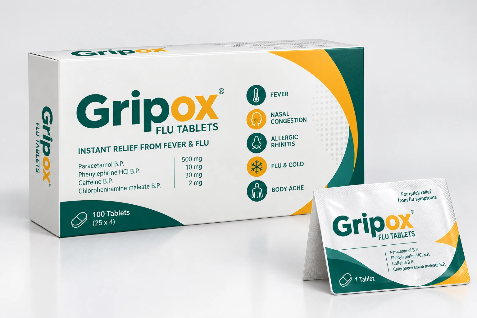 Gripox product packaging