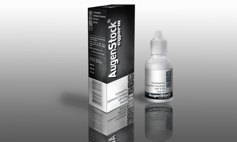 AugenStock Cyporin Sterile Ophthalmic Emulsion product packaging