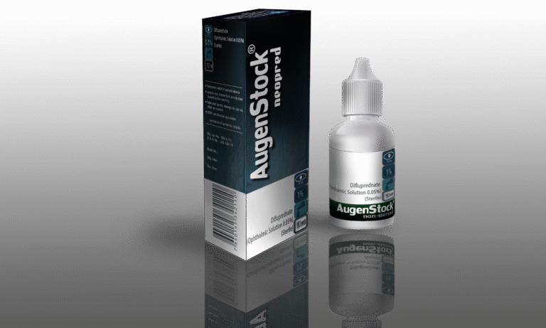 AugenStock Neopred Sterile Ophthalmic Emulsion product packaging
