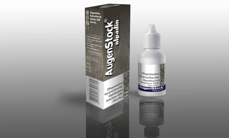 AugenStock Olpadin  Sterile Eye Drops product packaging