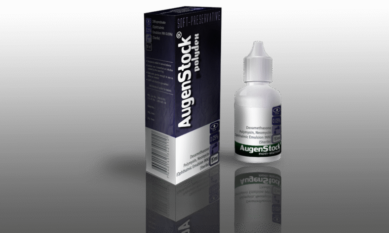 AugenStock Polydex Sterile Eye Drops product packaging