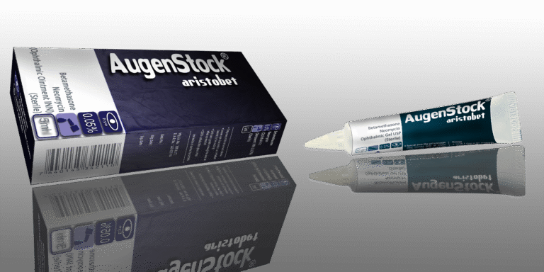 AugenStock Aristobet  Sterile Eye Ointment product packaging