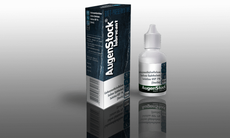 AugenStock Lubricant 1%  Sterile Eye Drops product packaging