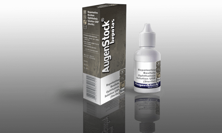 AugenStock Bepotas Sterile Eye Drops product packaging