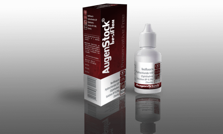 AugenStock Besiflox Sterile Ophthalmic Suspension product packaging