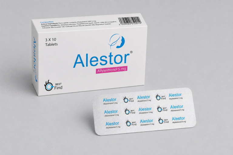 Alestor product packaging