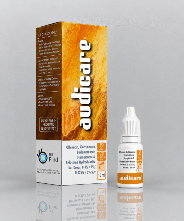 Audicare product packaging