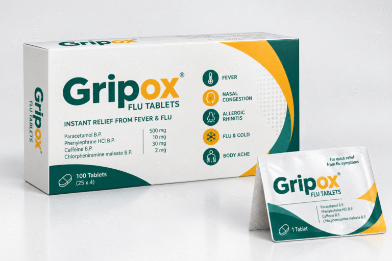 Gripox product packaging