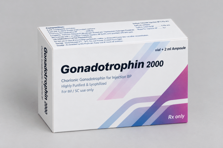 Gonadotrophin 2000 product packaging